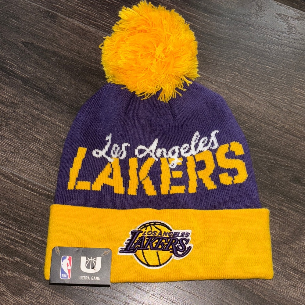 NBA Los Angeles Lakers Purple and Gold Beanie